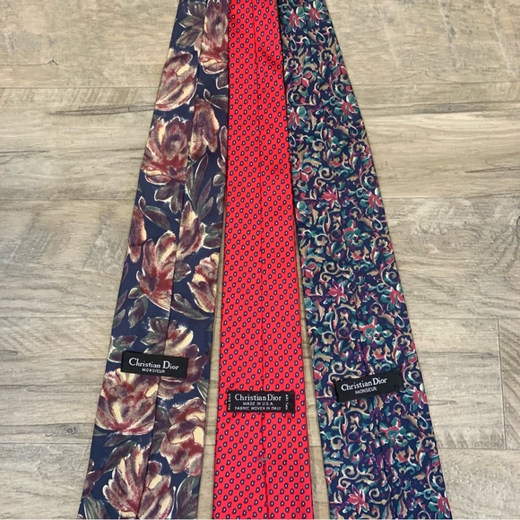 Christian Dior Monsieur Italy 3 Silk Ties - Picture 11 of 14